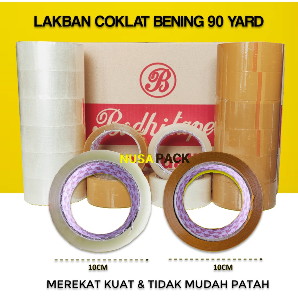 

LAKBAN BENING COKLAT 90 YARD