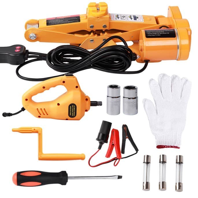 Set Dongkrak Mobil Elektrik Hidrolik Portabel 12V Jinyun