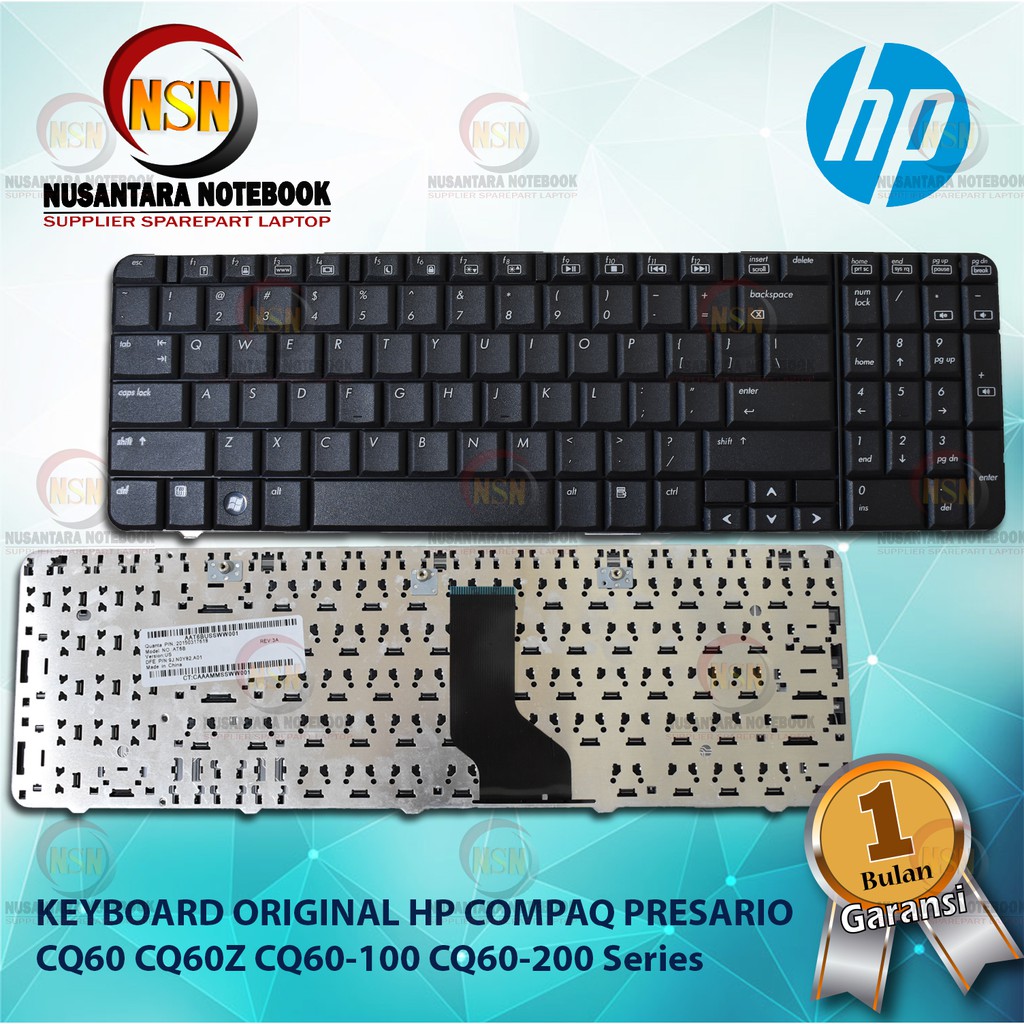 Keyboard Original HP Compaq Presario CQ60 CQ60Z CQ60-100 CQ60-200 Series Black