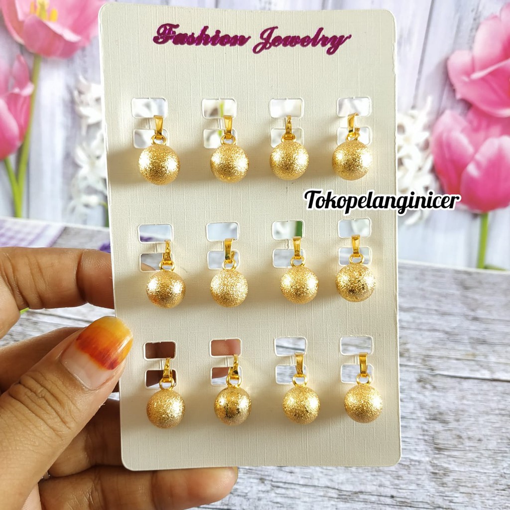 Mainan Kalung Xuping Mewah Model Bulat  Kulit Jeruk Anti Karat Tokopelanginicer