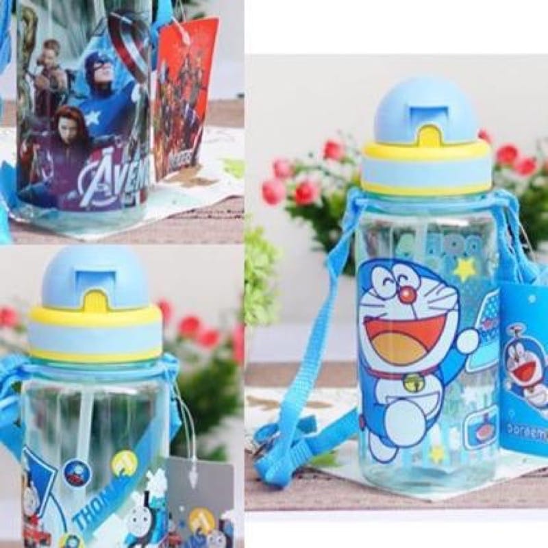 Botol Minum Kepala + Sedotan 450ml - BTMS450 (Motif Dikirim Random)