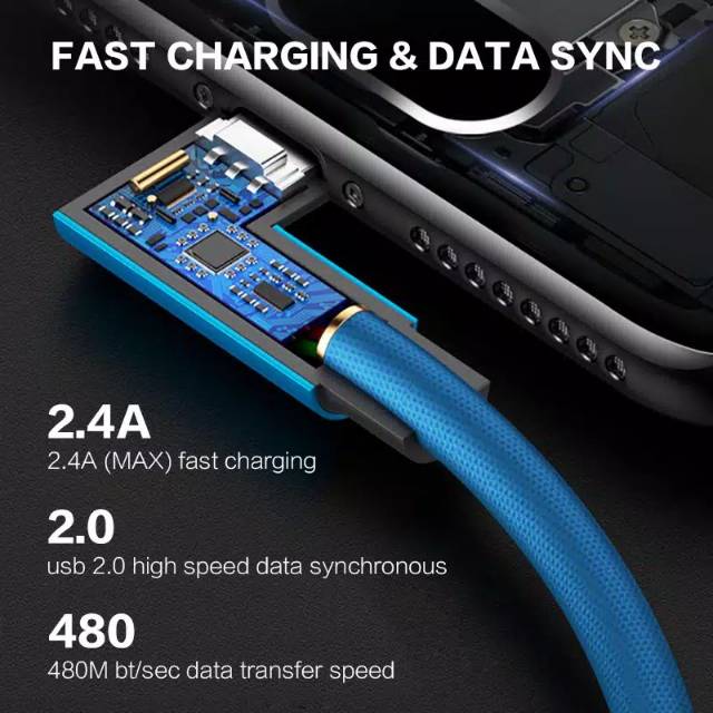 Kabel data GAME HI SPEED - V7 gaming style MICRO USB cable [GARANSI 1 BULAN]