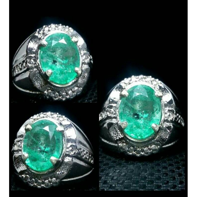 Batu Zamrud Colombia asli natural