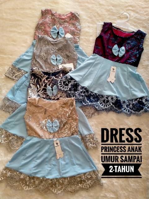 DRESS ANAK / BAJU BROKAT ANAK / DRESS ANAK LUCU CANTIK