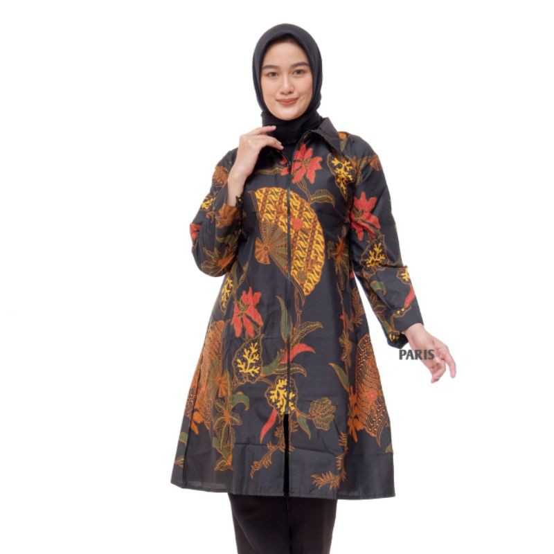 TUNIK BATIK ZIPPER SOLOAN UNGGUL JAYA