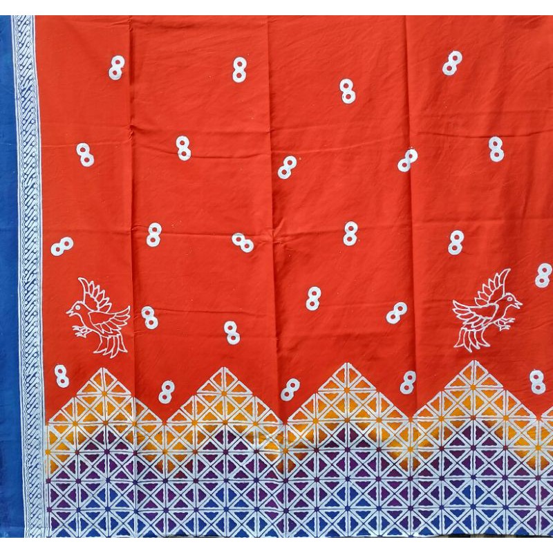 KAIN BATIK ∣∣ BATIK GEBLEK RENTENG CAP KOMBINASI TULIS ∣∣ 200x115CM