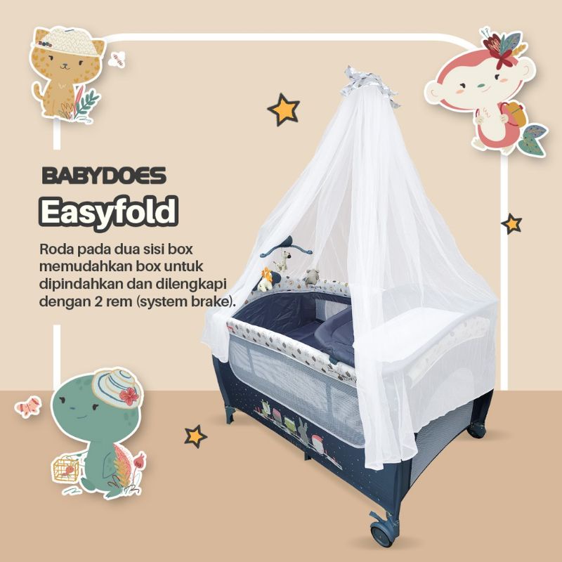 Box Bayi Tempat Tidur Ranjang Baby Box Bayi BabyDoes Easyfold 18081 XL