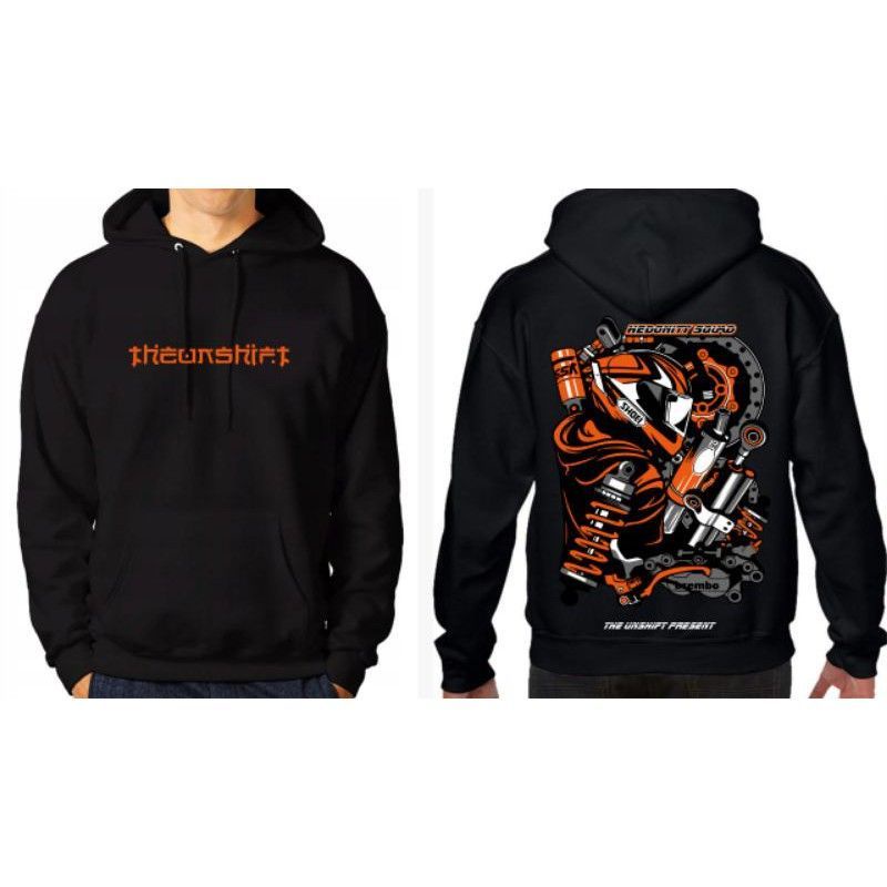 Jaket sunmori/Jaket hoodie sunmori/jaket pria/jaket racing/Jaket motor sunmori/jaket pria-Sunmori sblon oren