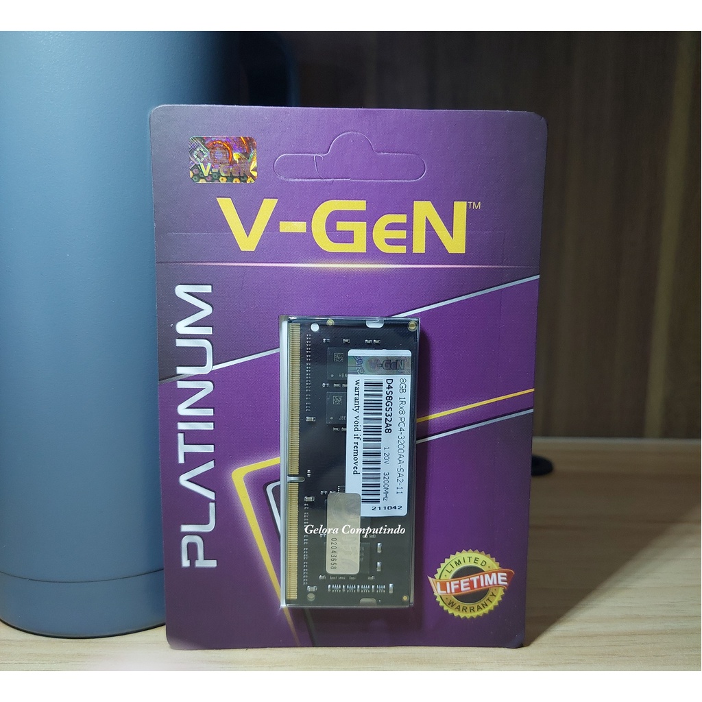 Memory Laptop / Sodimm V-Gen 8GB DDR4-PC3200 Platinum