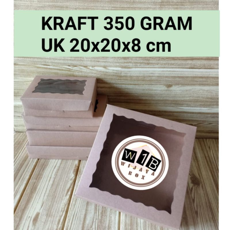 

Dus brownis/ Kraft 350gr laminating uk 20x20x8 cm