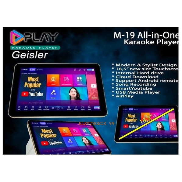 PROMOSPESIAL PLAYER KARAOKE GEISLER PLAY M19 - M 19 YOUTUBE