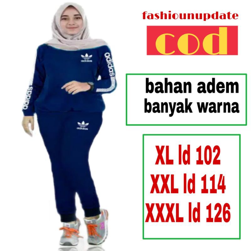 BAJU SENAM TRAINING JUMBO BAJU OLAHRAGA MUSLIM TRAINING WANITA PAKAIAN OLAHRAGA WANITA