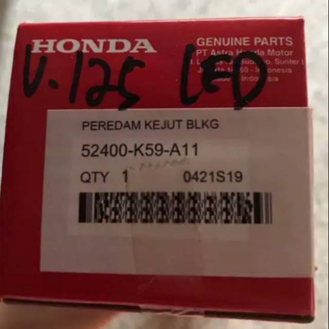 Skok Belakang Honda Vario 125 LED 150 LED New K59 A11 Ori