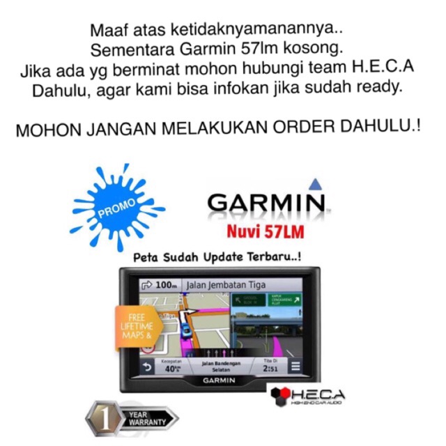 PROMO GPS GARMIN Nuvi 57LM / 57 LM (Free Lifetime Map Update) ORIGINAL