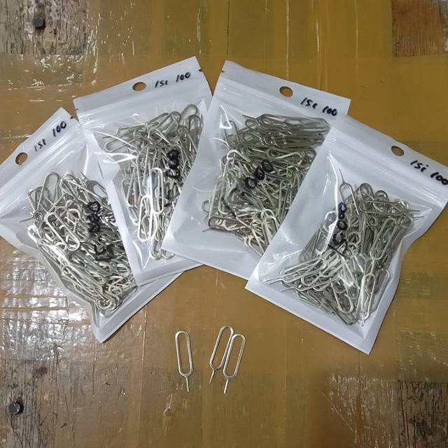 Tusukkan Kartu Sim ejector Kartu Isi 100PCS