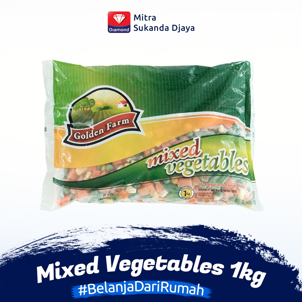 

Sayuran Beku - Golden Farm Mixed Vegetables 1000g