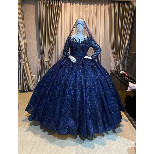 TERBARU GAUN PENGANTIN PREMIUM GAUN BELIMBING  PAYET/BALL GAUN/GAUN TERBARU/PERLENGKAPAN PESTA/BAJU NIKAH/GAUN MODERN