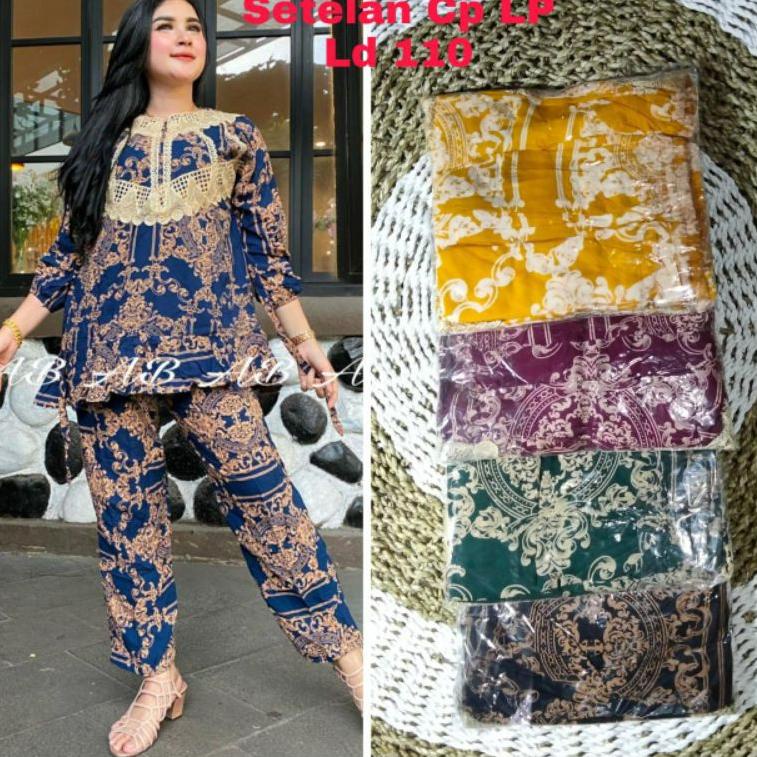 [PROMO LWN92] Setelan Lengan Panjang Arab Jumbo Ld 130|Setelan Celana Panjang Akar |Setcel Sultan Sa