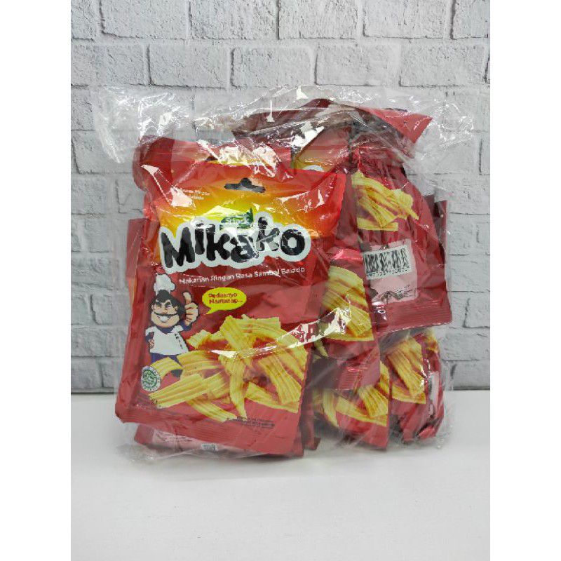 

Mikako Snack Rasa Balado 1 Pack Isi 10 Bungkus