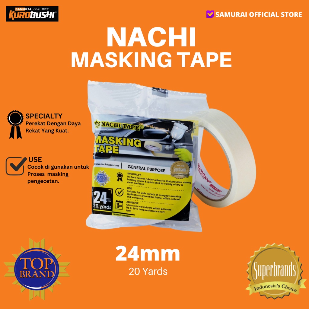 Masking Tape Nachi 1 inch 24 MM 20 Yards