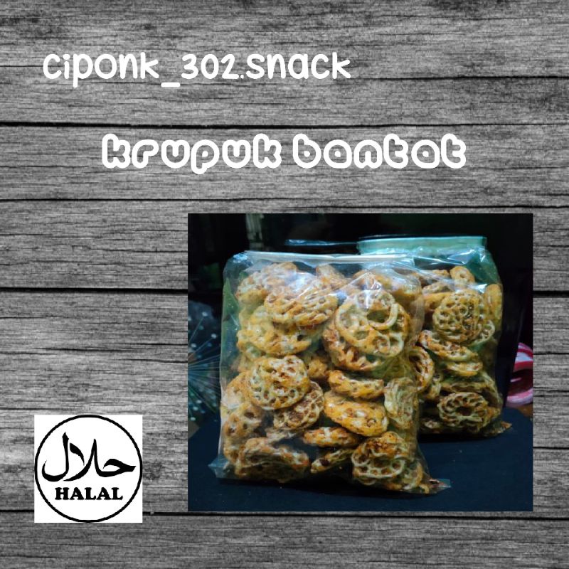 

krupuk bantet pedas daun jeruk
