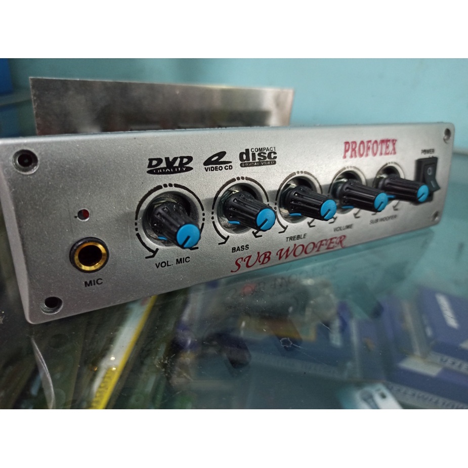 POWER KIT Amplifier MESIN SPEAKER AKTIF KARAOKE PROFOTEX stereo NEW