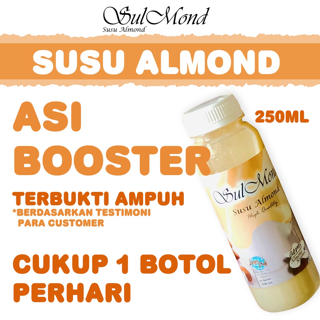 

Susu Almond | ASI Booster | Pelancar ASI | Almond milk | SulMond Kurma 250ml