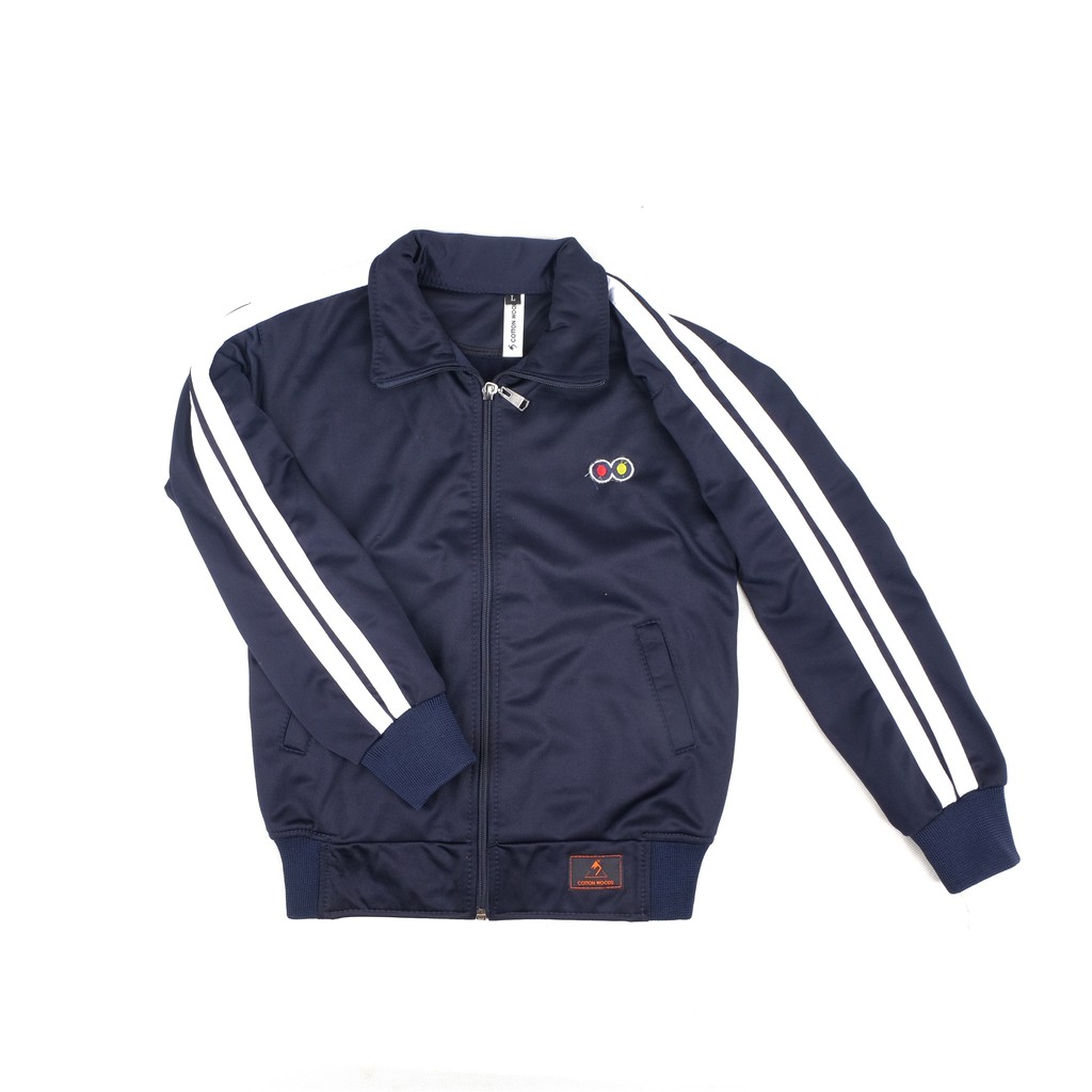 CARVA JAKET ANAK TRACKTOP LAKI LAKI PEREMPUAN CASUAL TWOLINES NAVY ORIGINAL DISTRO REALPICT