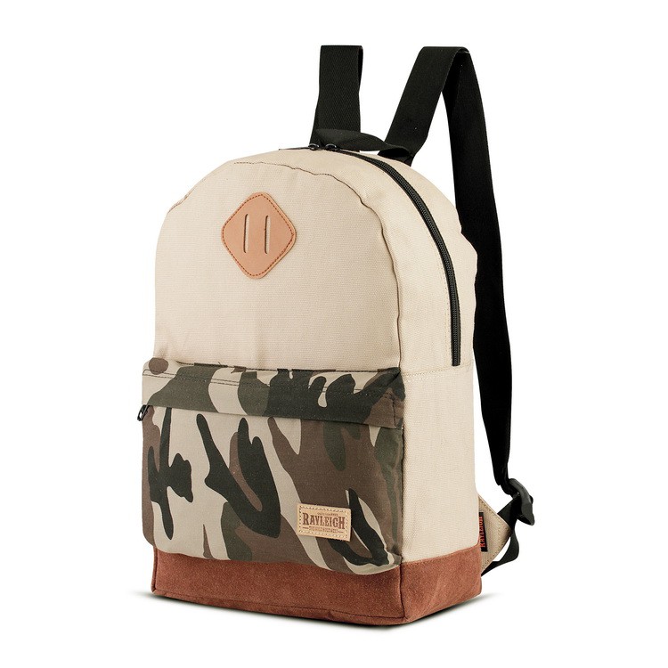 Tas Ransel Mini Canvas Vintage Unisex - COYOTE CAMO