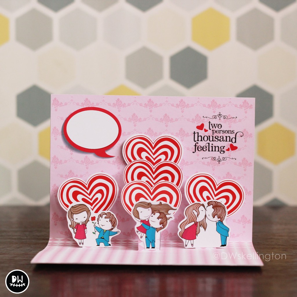 Kartu Ucapan Couple Pop Up Card Love Valentine Lucu Unik Shopee