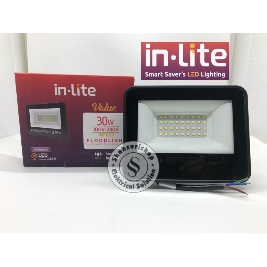 LAMPU SOROT LED VALUE INF030 30W 30 W WATT IN LITE FLOODLIGHT GARANSI