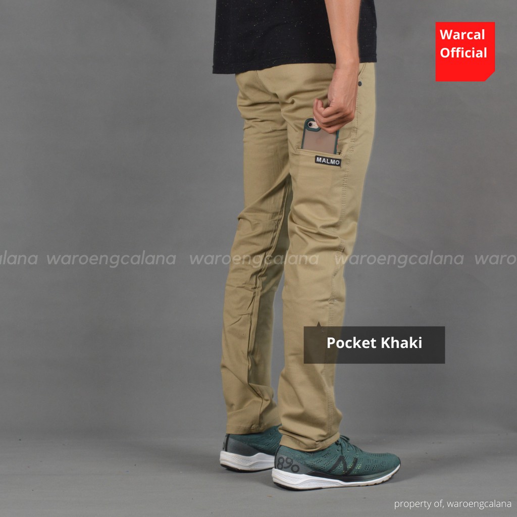 Malmo Chino Panjang Saku Pocket Khaki