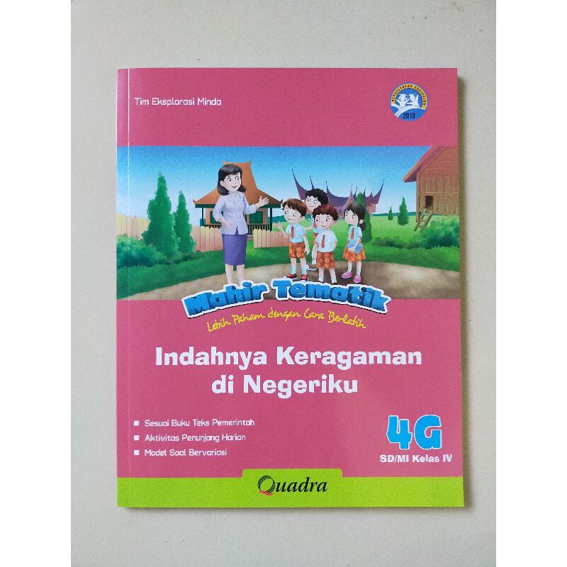 ORI satu paket buku mahir tematik K13 Quadra kelas 4 FGHI semester 2