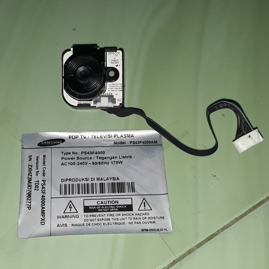 Remote Sensor IR Tombol Samsung PS43F4000 43F4000 PS43F4000AM