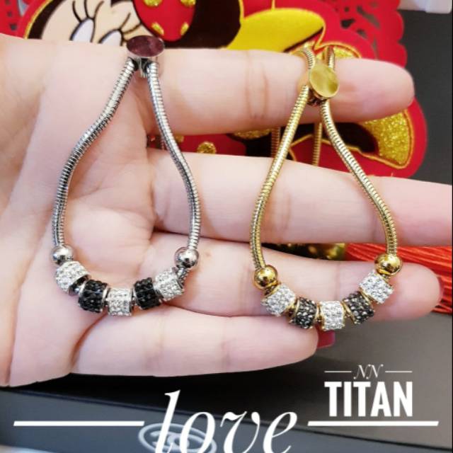 Titanium gelang serut 1121j