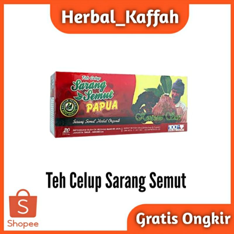 Teh Celup Sarang semut Papua / Sarmut papua Asli Original ( kencono sari )