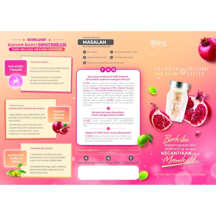D-Vine Collagen DVine 100% Original - 60 Tablet