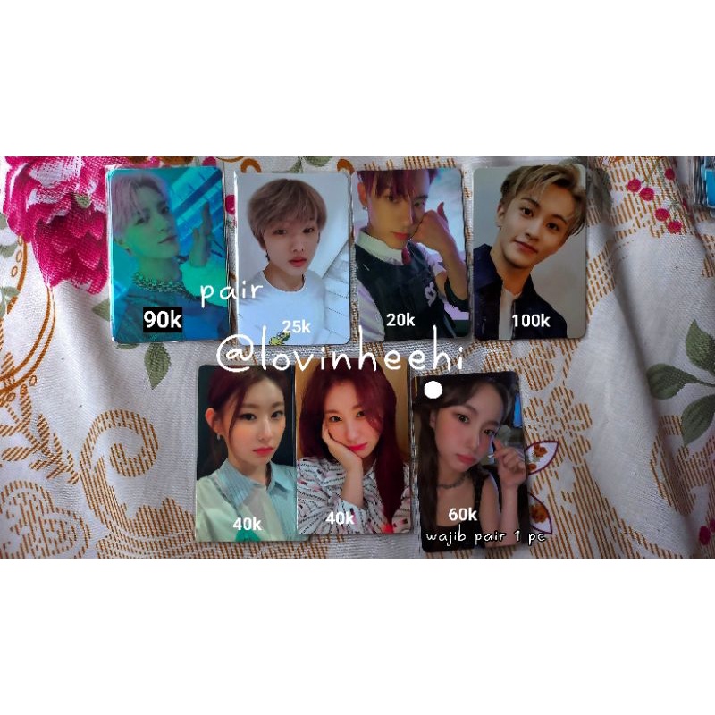 pc jeno digipack glitch mode  jisung cafe eric doom mark resonance past youngeun heart sign chaeryeo