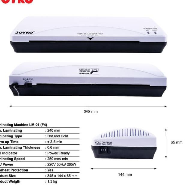 Jual Laminating Machine Mesin Laminasi Mesin Laminating Joyko Lm 01 Jakarta Utara Joyko Official Tokopedia