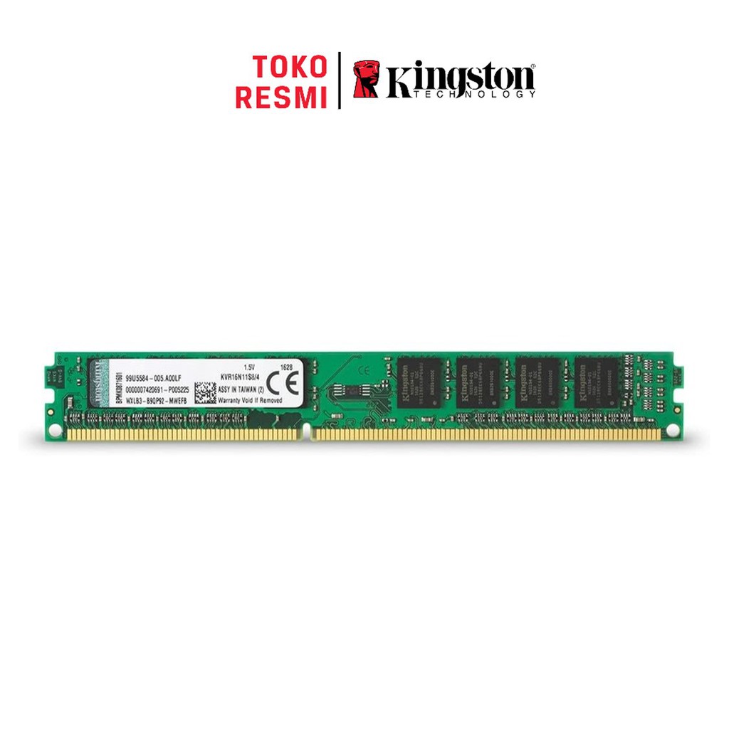 Kingston RAM DIMM 4GB DDR3 1600Mhz Non-ECC (KVR16N11S8/4WP)