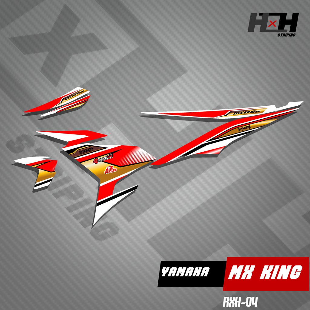 Stiker Striping MX KING 04 Desain Racing
