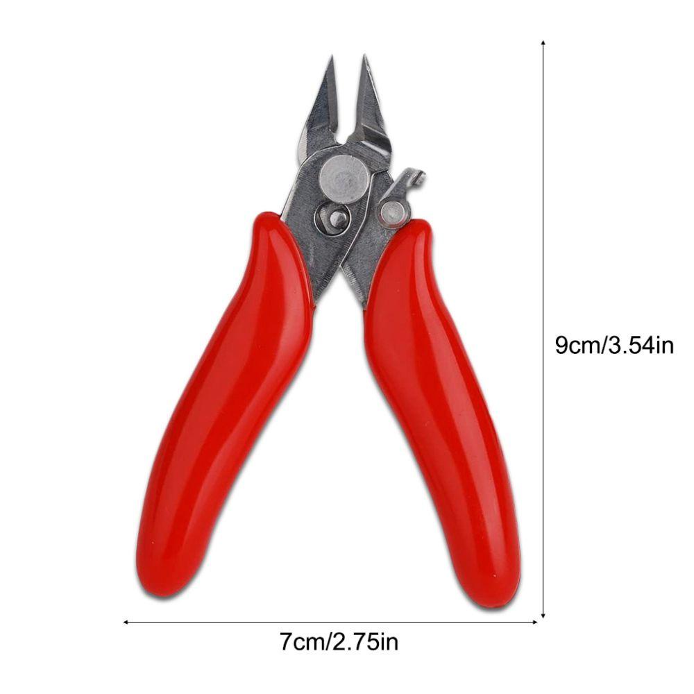 [Elegan] Tang Mini Untuk Kawat Stripping Non-slip Tajam Sisi Snips Diagonal Dengan Kunci Nipper Hardware Hand Tools Pemotong Kawat