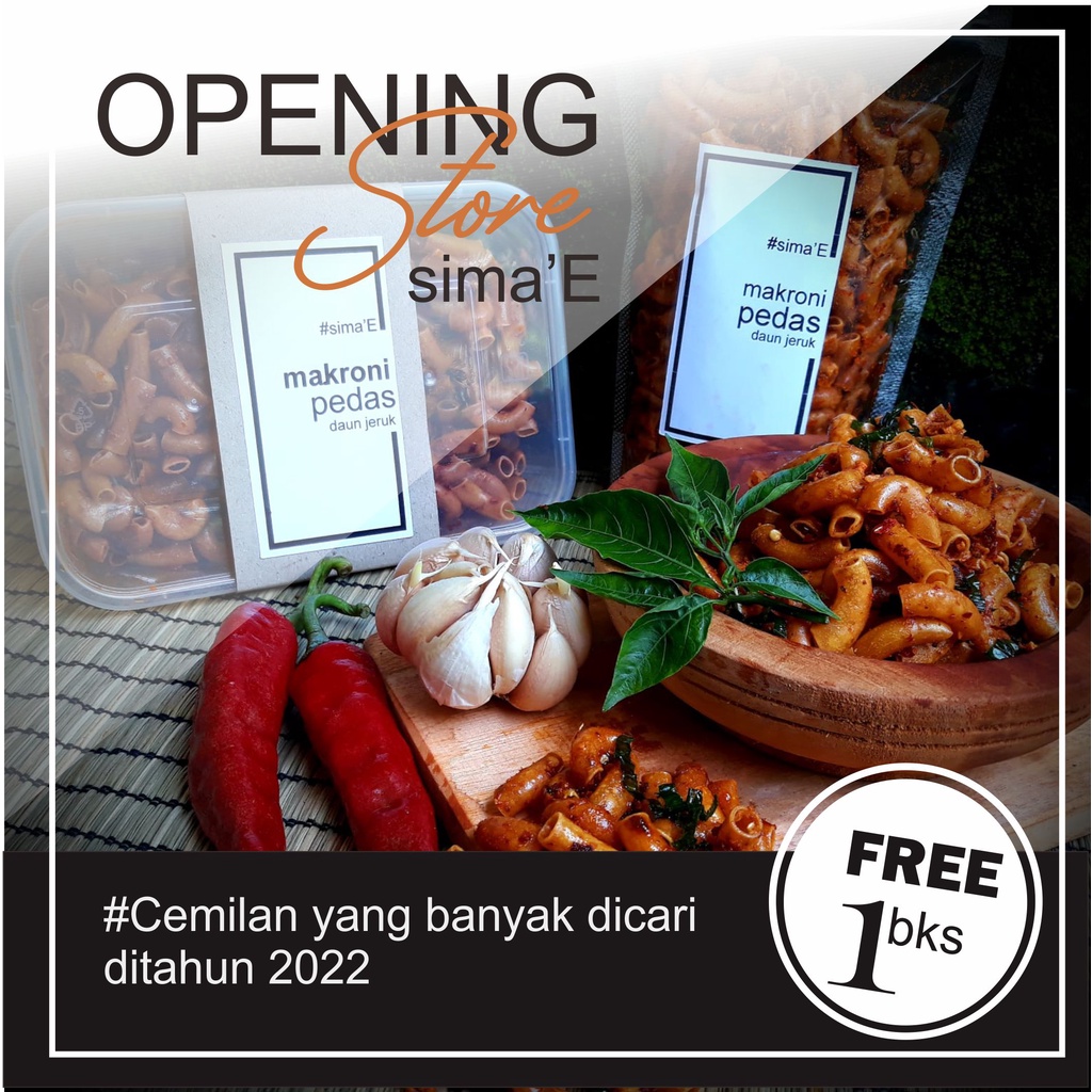 

Makroni Pedas Daun Jeruk 250 Gram