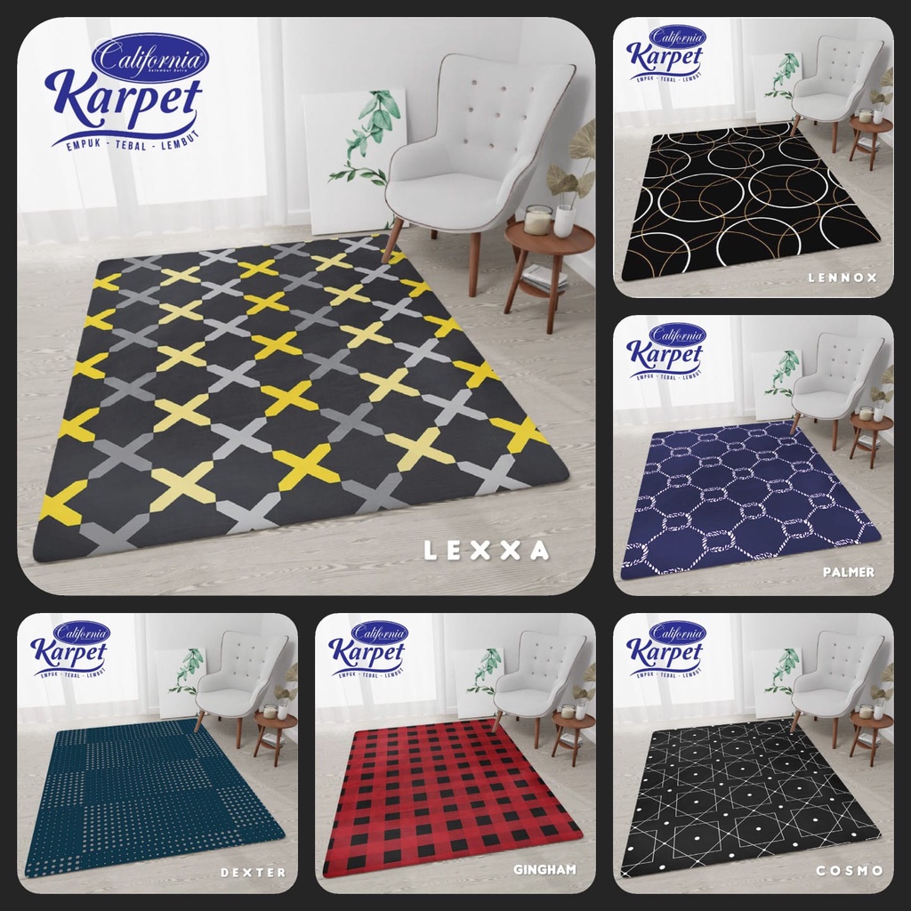 Karpet Malaysia California From My Love Ukuran 150 x 190 Anti Slip