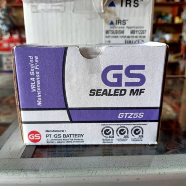 Aki motor KERING GS GTZ5S 12V,3.5AH