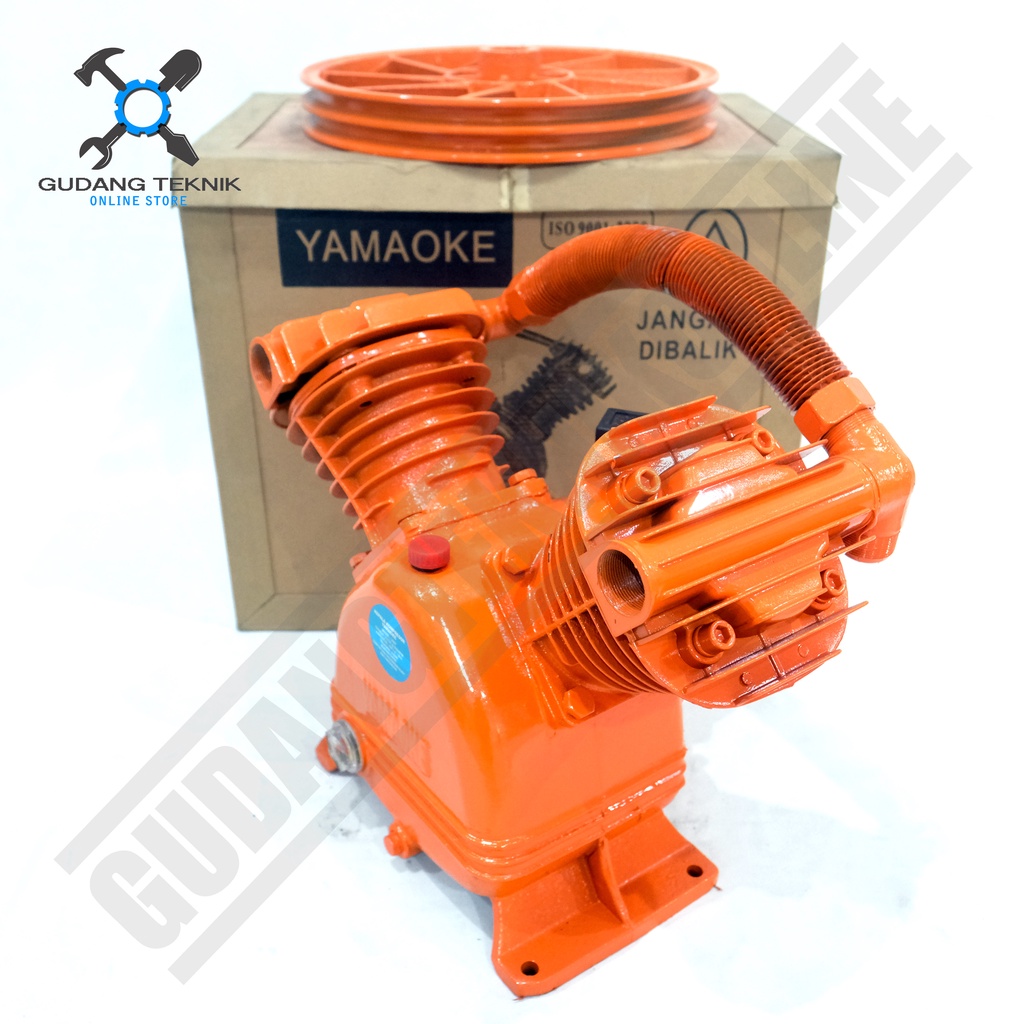 Kepala Kompresor 3HP YAMAOKE MK300 / Bare Air Head Compressor 3 HP MK 300 YAMAOKE