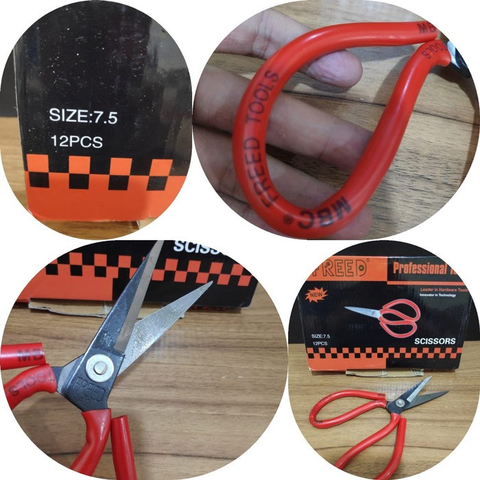 Gunting Kulit Scissors FREED Bahan Seng