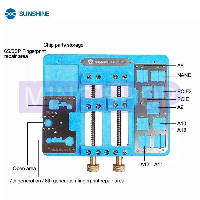 MAINBOARD PCB FINGERPRINT REPAIR HOLDER UNIVERSAL SUNSHINE SS-601J