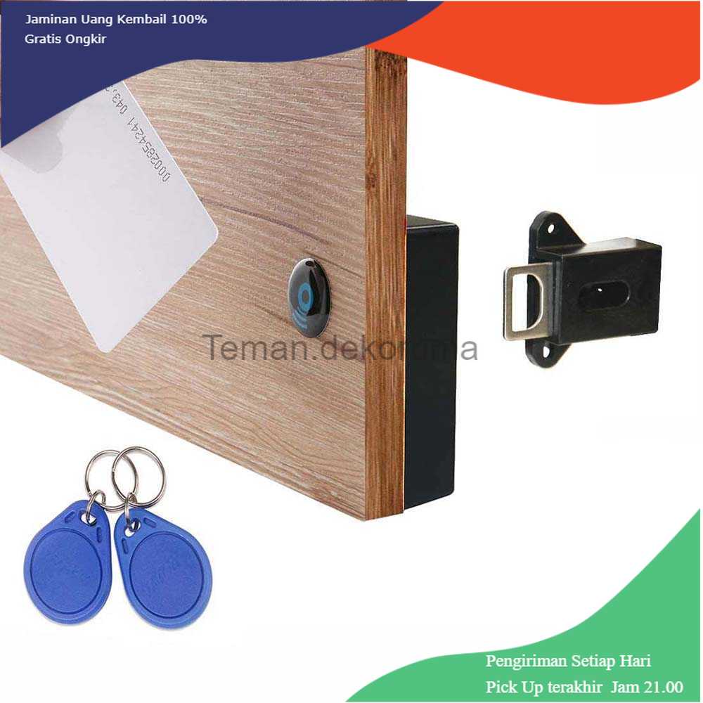 TD-REN Golden Security Kunci Lemari Sensor RFID Keyless Cabinet Lock - SCRFID