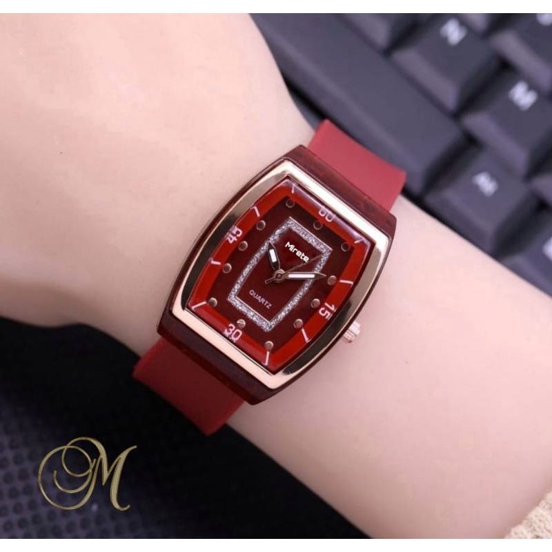 JAM TANGAN CEWEK TERBARU/ FASHION wanita, jam tangan WANITA mirete premium terlariss, JAM tangan cewek sporty